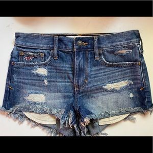 Hollister low rise denim shorts